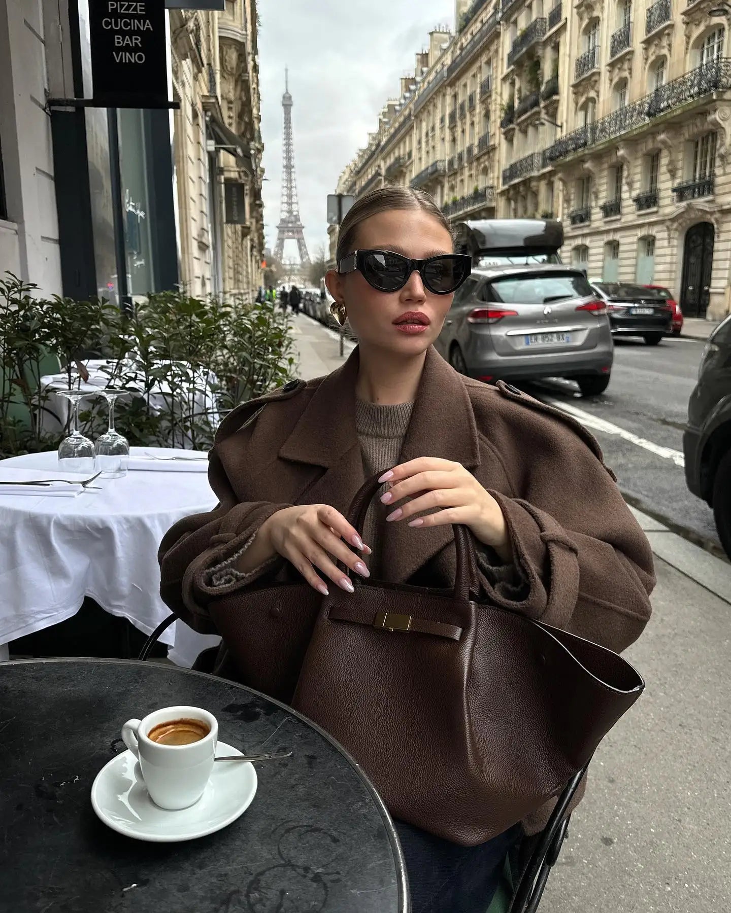 Camille Oversized Suede Bomber Jacket