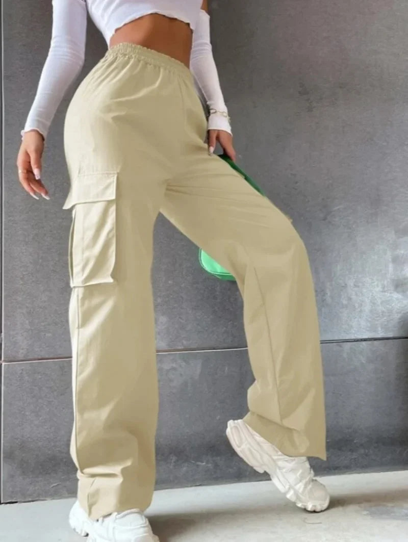 Kristin High-Waist Cargo Pants