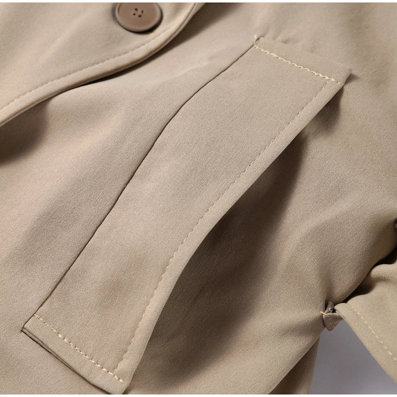 SculptedSilhouette™ Belted Oversize Trench – Luxe Structure Redefined
