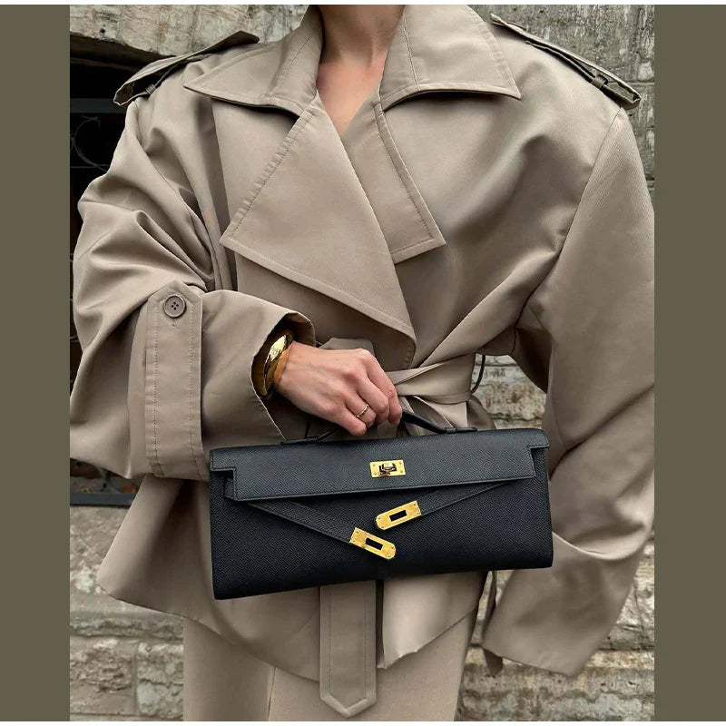 SculptedSilhouette™ Belted Oversize Trench – Luxe Structure Redefined