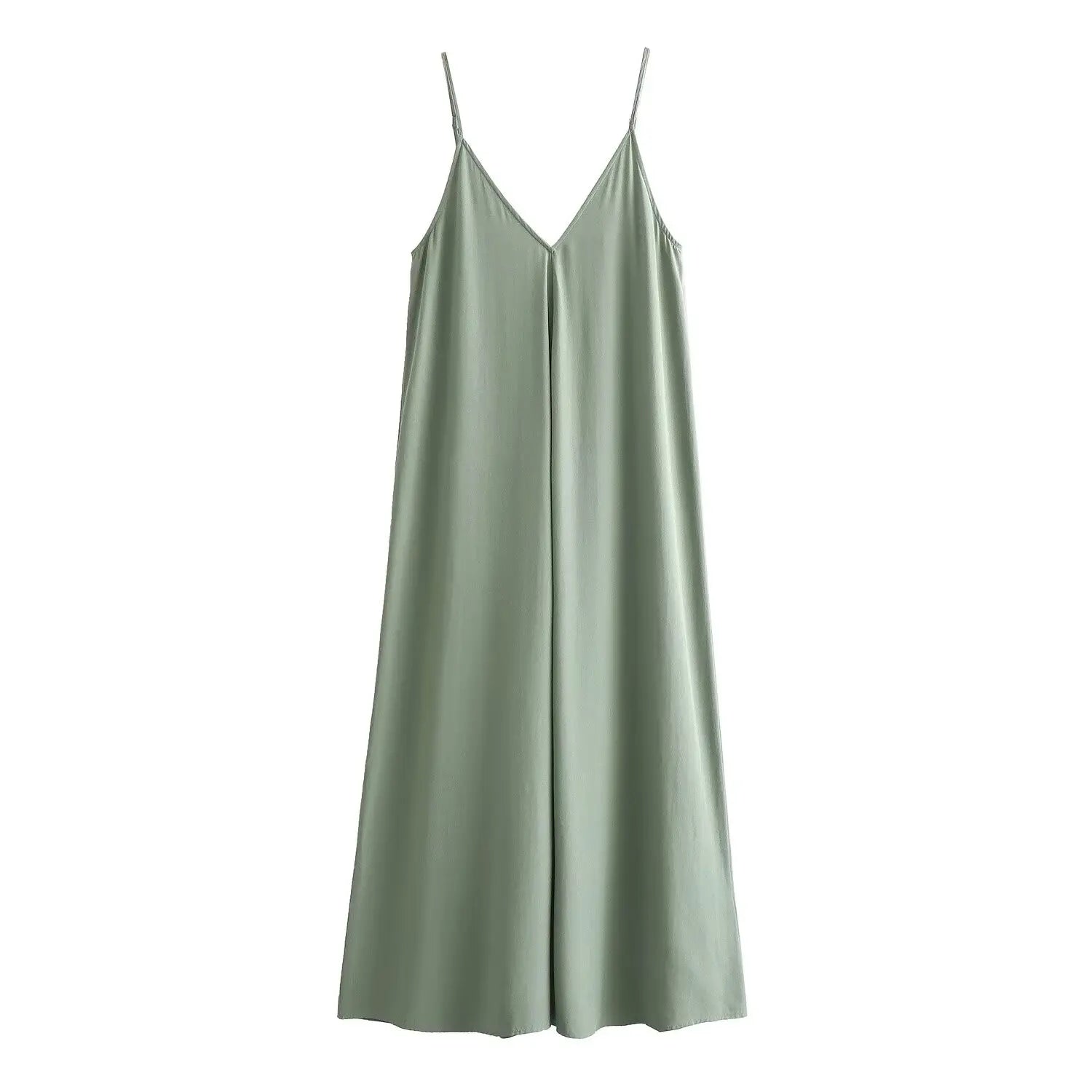 Chic Noir Maxi Slip Dress