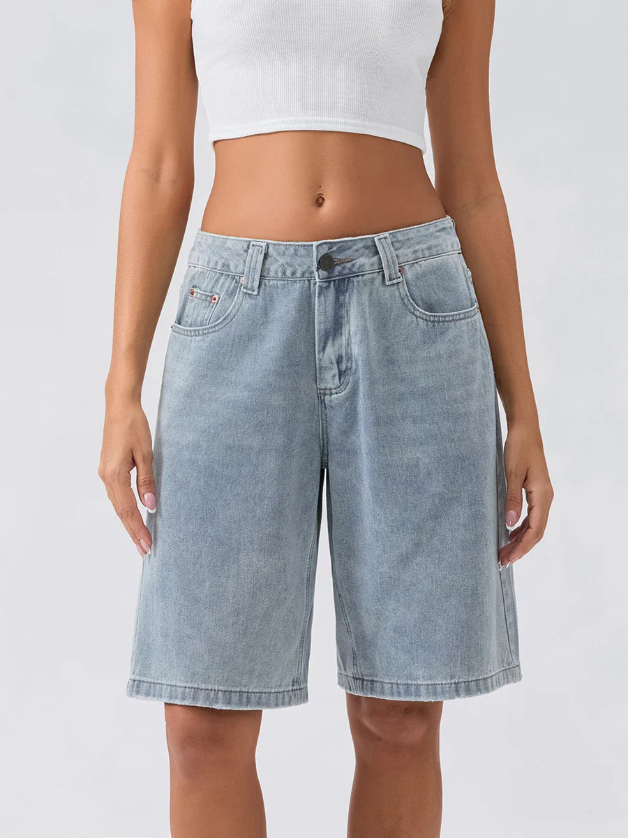 UrbanEase Denim Bermuda Shorts