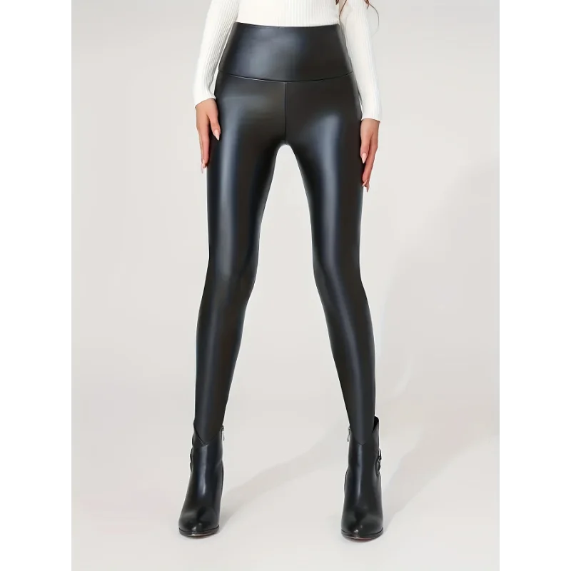 Kiara High-Waist Faux Leather Leggings