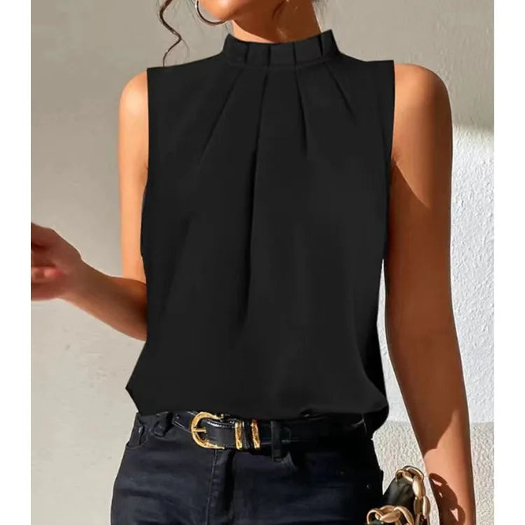 Rhonda High Neck Blouse