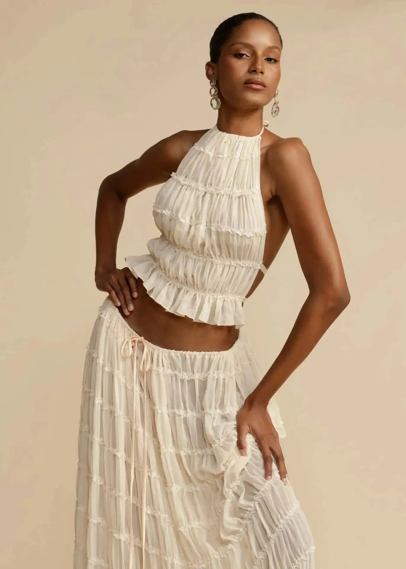 Yren Two-Piece Sheer Set