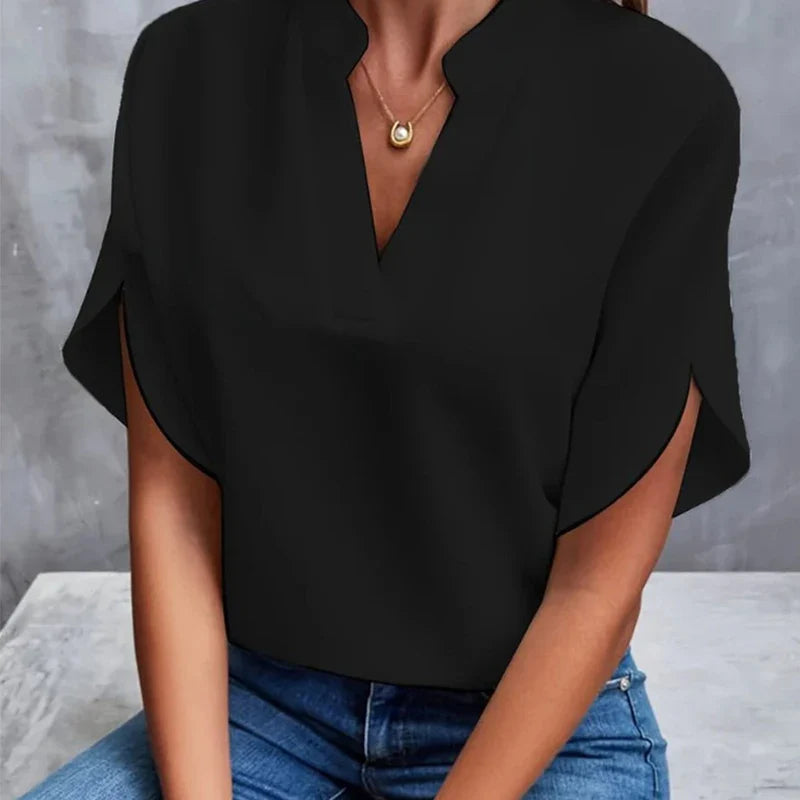 Dina V-Cut Relaxed Blouse
