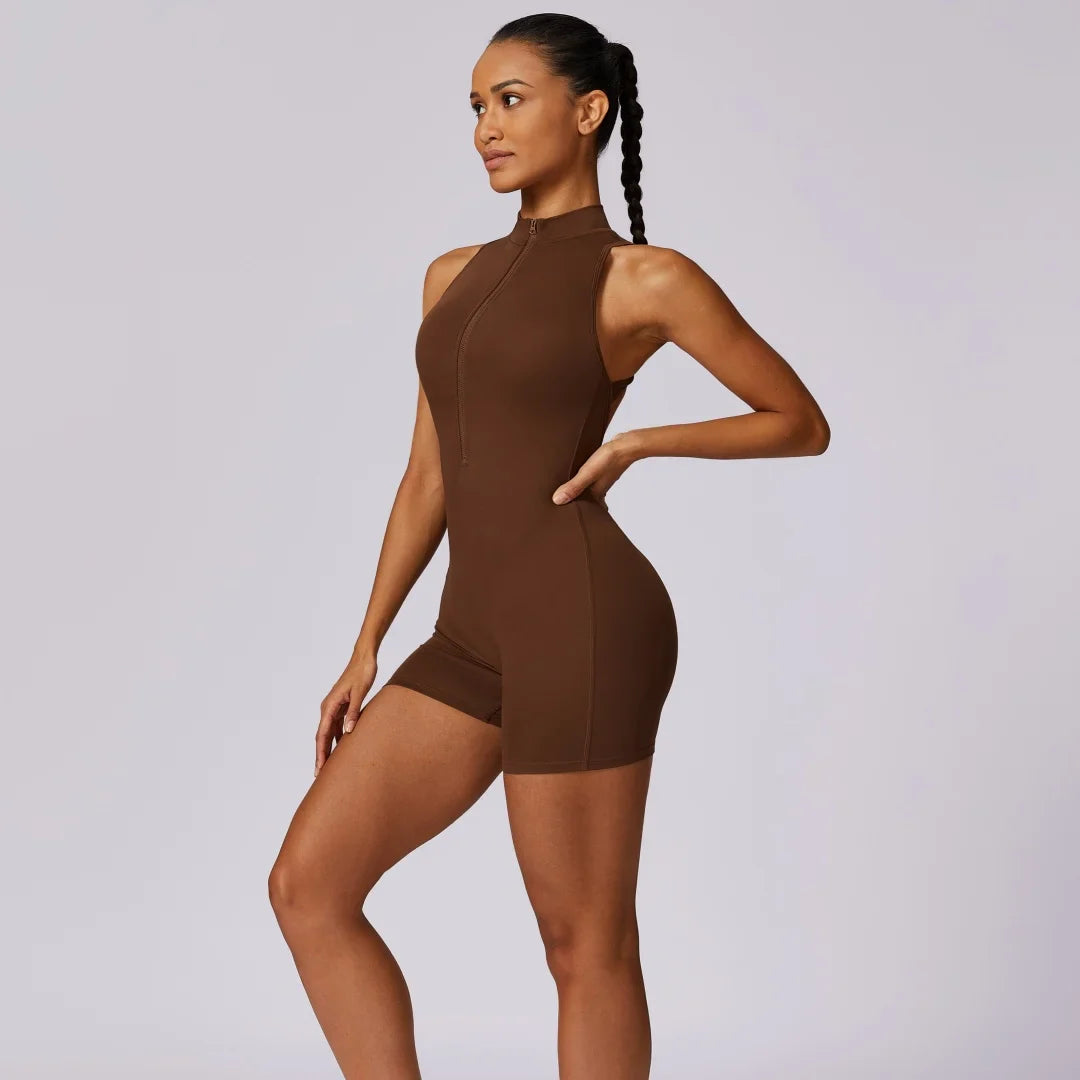 MotionFlex Sleeveless Fitness Romper