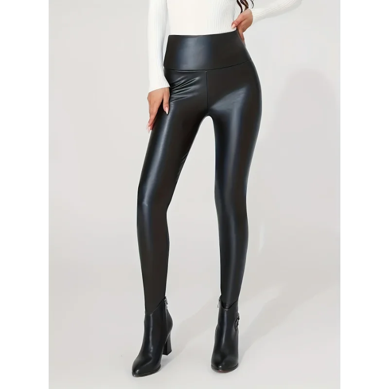 Kiara High-Waist Faux Leather Leggings