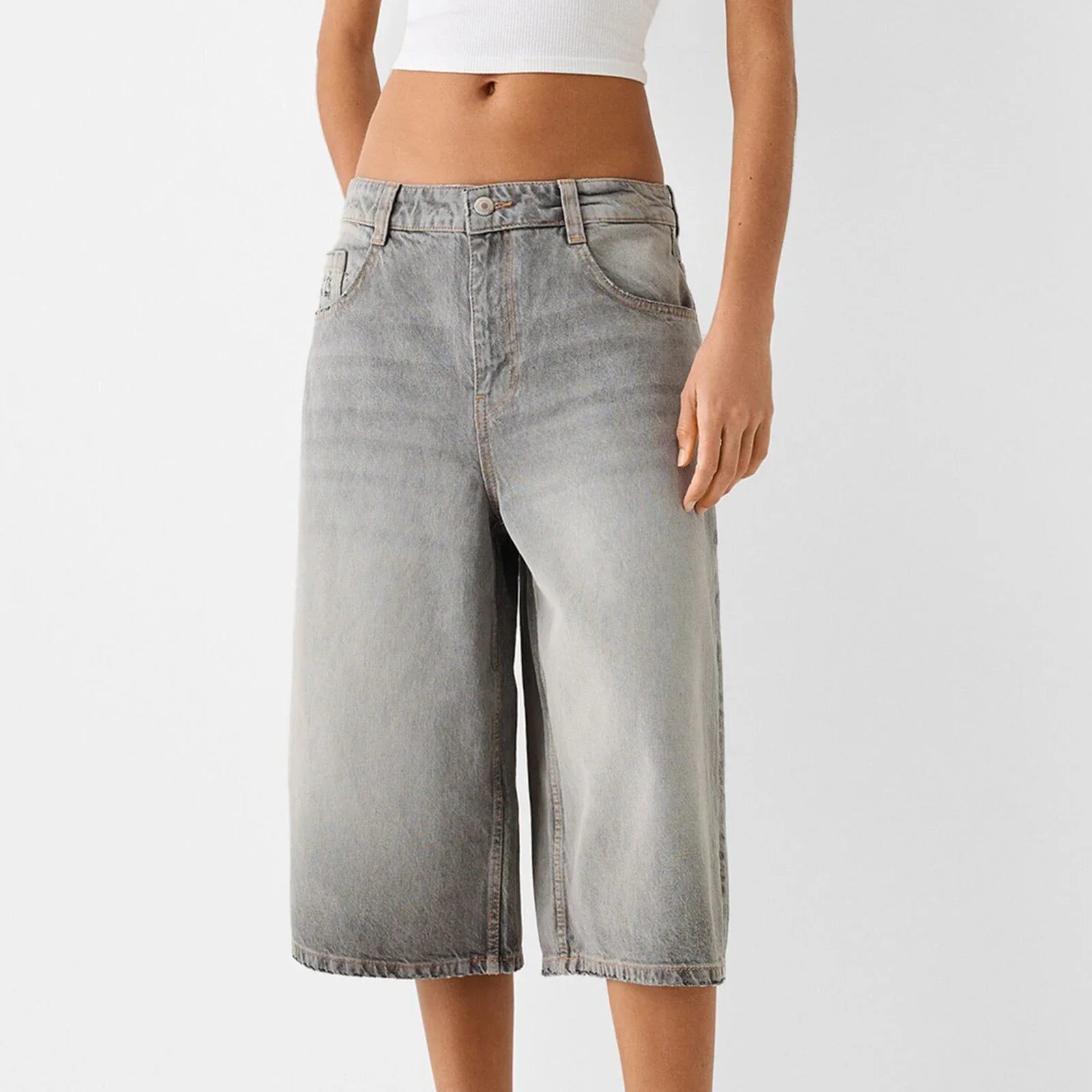 Cali Vintage Denim Bermuda Shorts