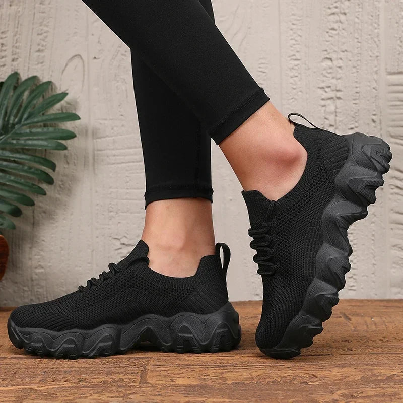 ShadowStride™ Chunky Knit Sneakers