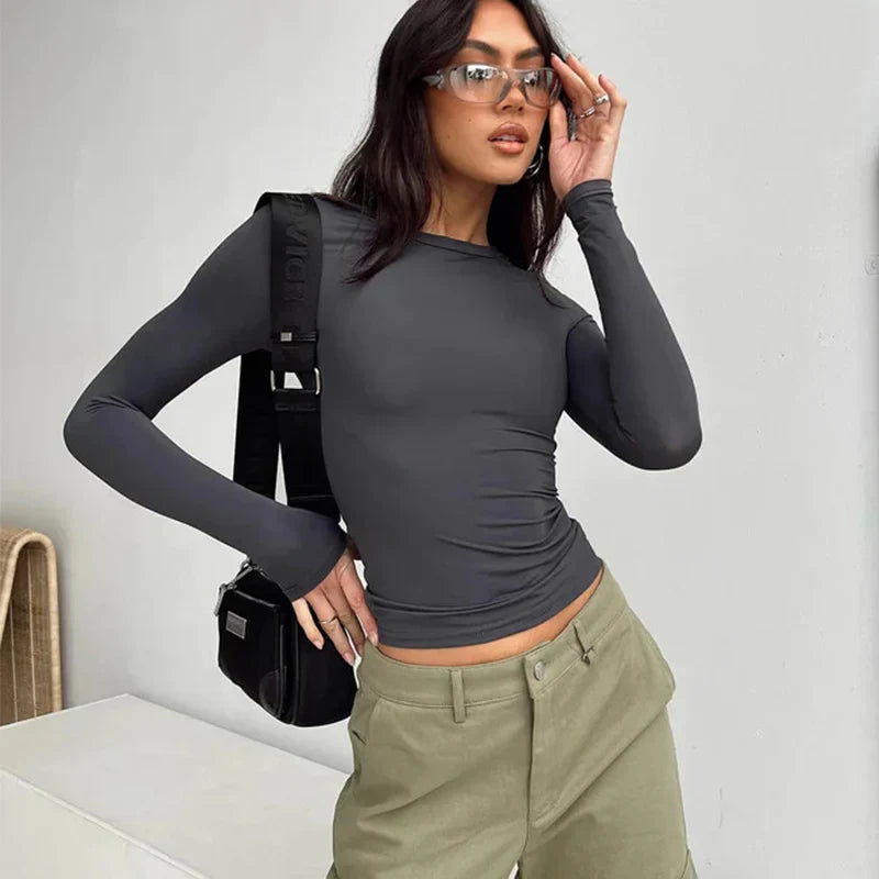 Demi Long Sleeve Bodycon Top