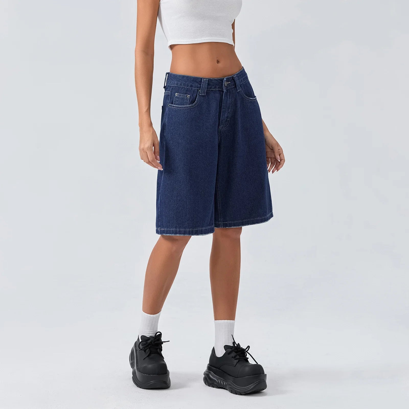 UrbanEase Denim Bermuda Shorts