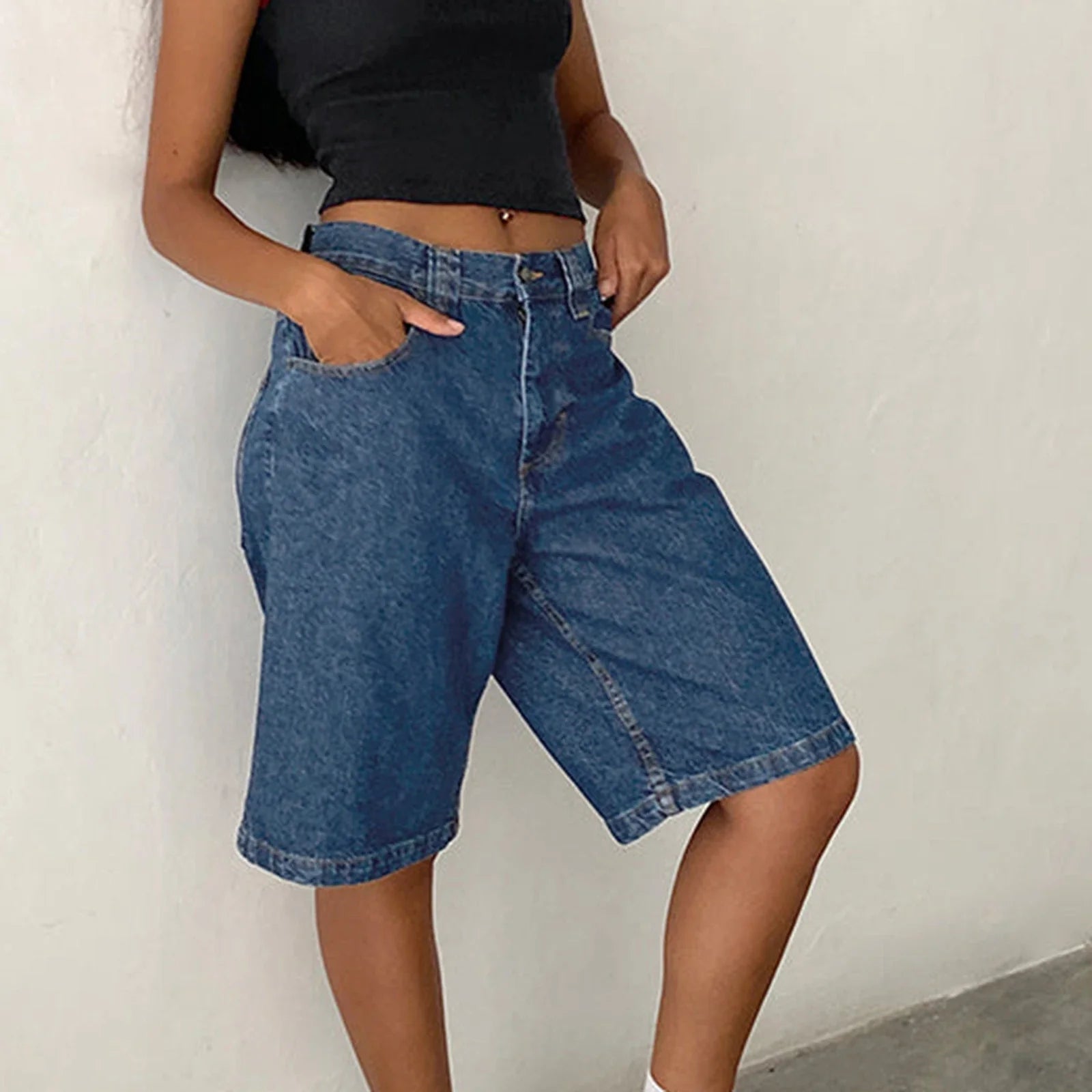 UrbanEase Denim Bermuda Shorts