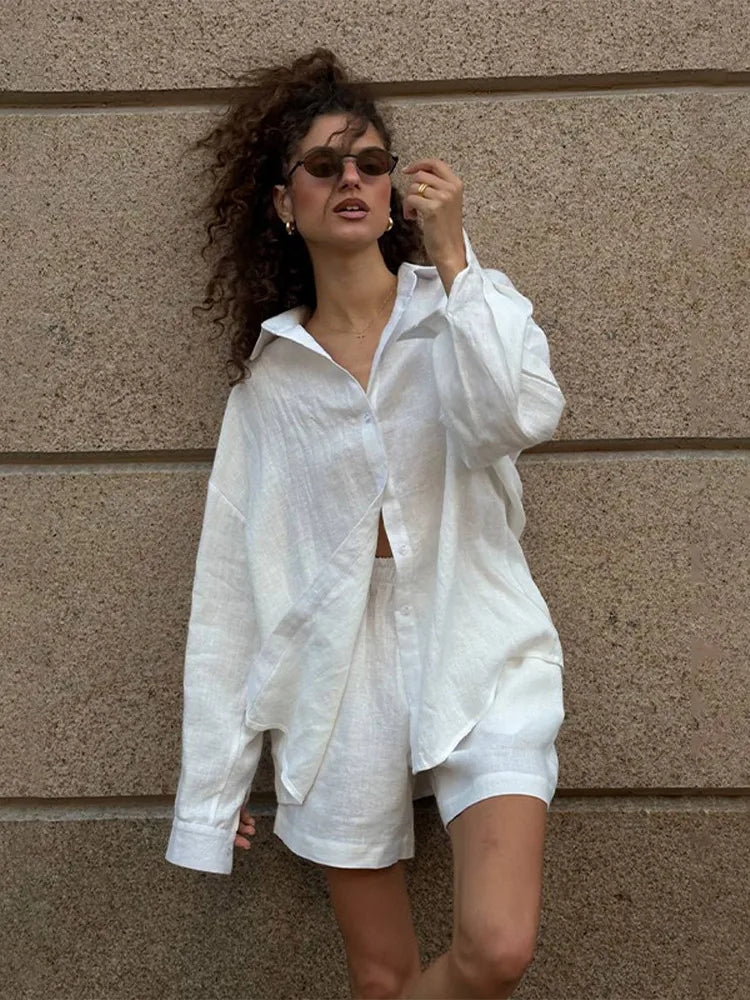 Andrea Breeze Linen Two-Piece Set