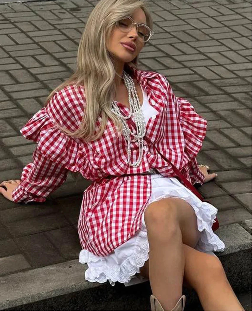 Elouise Gingham Oversized Shirt