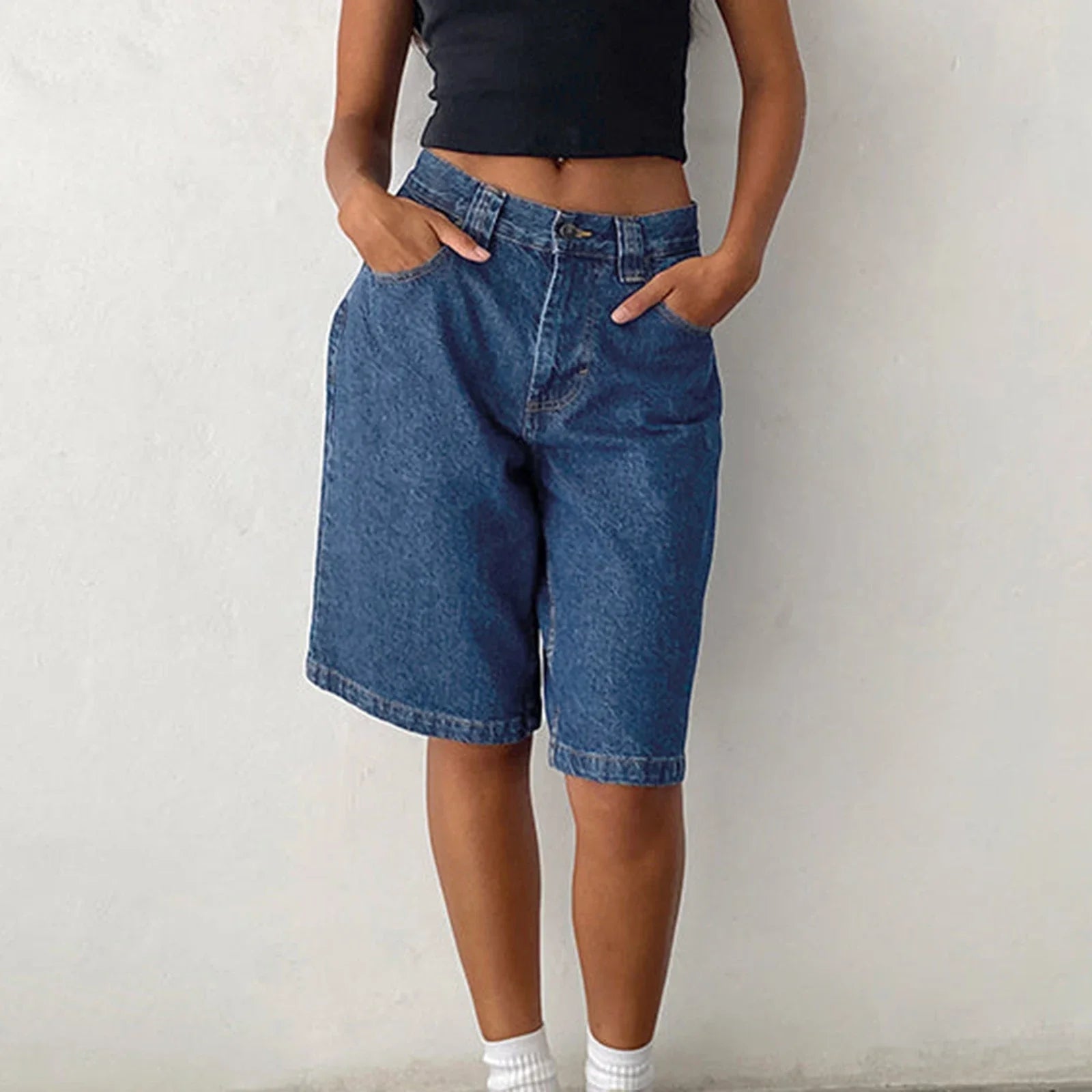 UrbanEase Denim Bermuda Shorts