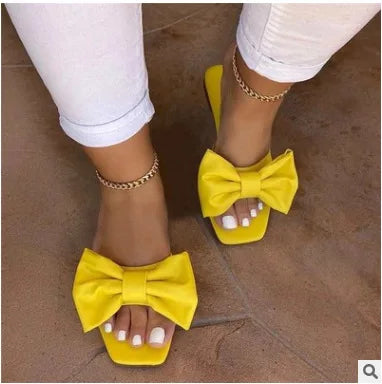 BelleBow™ Slide Sandals