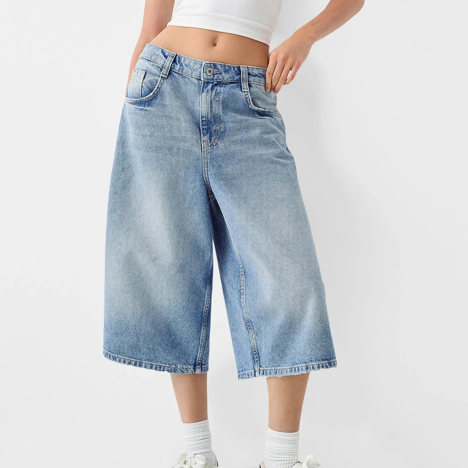 Cali Vintage Denim Bermuda Shorts