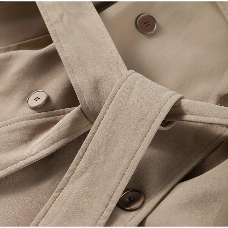 SculptedSilhouette™ Belted Oversize Trench – Luxe Structure Redefined