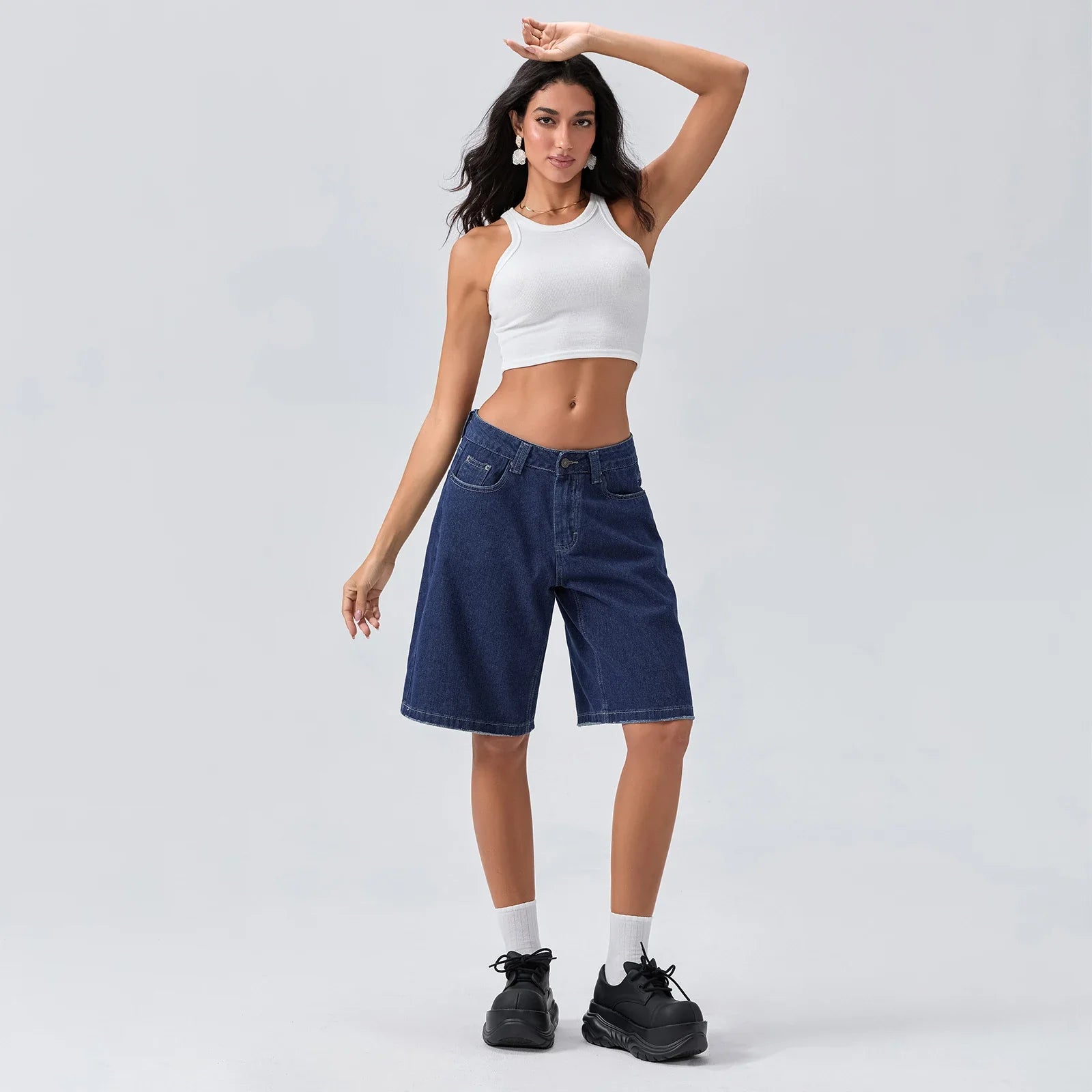 UrbanEase Denim Bermuda Shorts