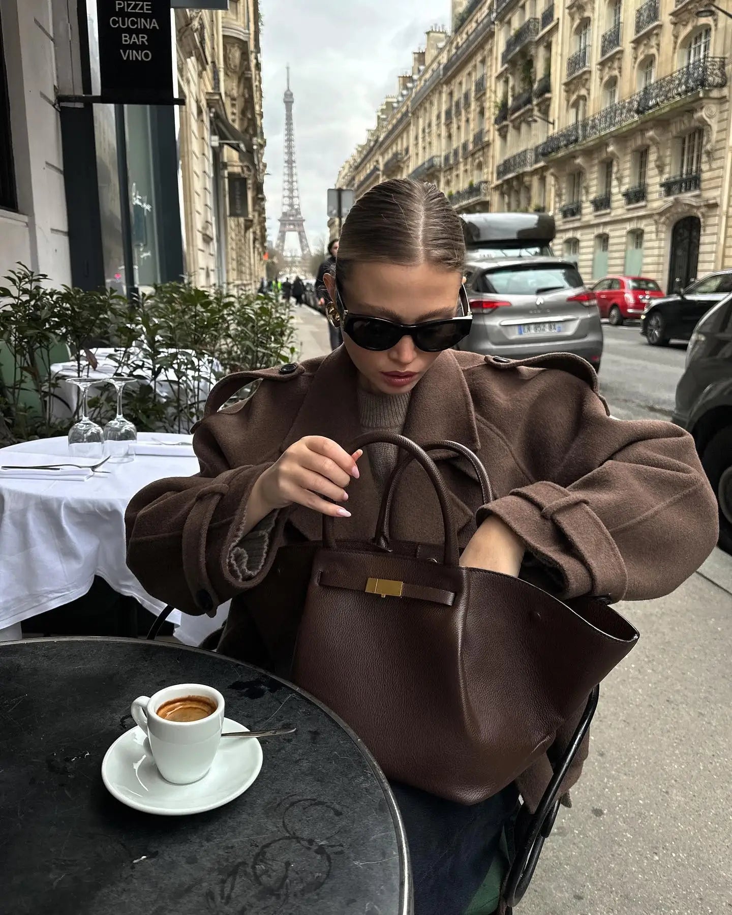 Camille Oversized Suede Bomber Jacket