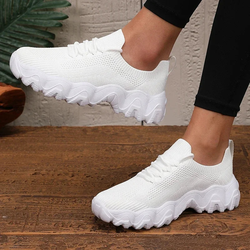 ShadowStride™ Chunky Knit Sneakers
