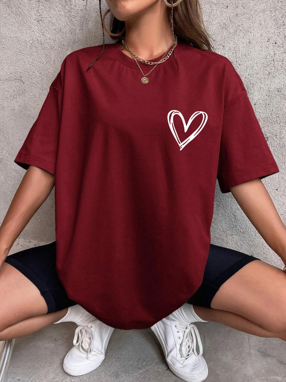 Simple Love Oversized Tee