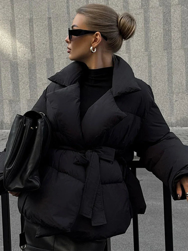 Zofia Belted Puffer Jacket