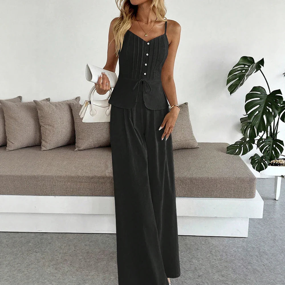 Catelyn Sky Breeze Wide-Leg Jumpsuit