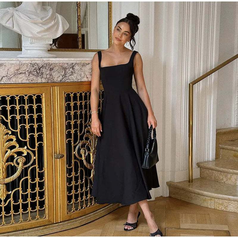 Amara Timeless Black Maxi Dress